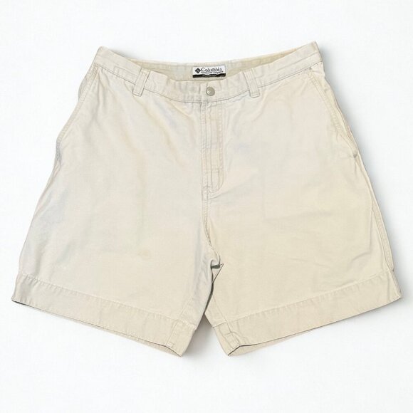 Columbia Other - Columbia Men’s 7" Inseam Cotton Cargo Shorts - Tan Khaki - Size 34